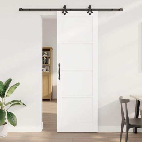 vidaXL drsna vrata s priborom Bela 78x232 cm Trdi les bor, notranja vrata 'ORKDAL'Bela 78x232x4 cm Trdi les bor Cene