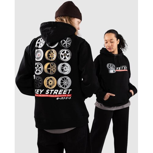 Key Street Wheels Pulover s kapuco black Cene