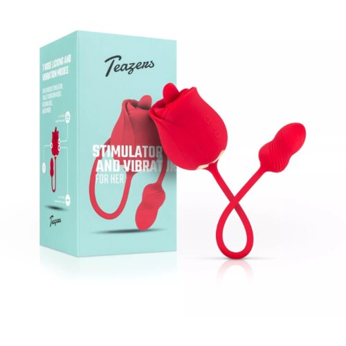 Teazers Rose Vibrator and Clitoris Stimulator Slike