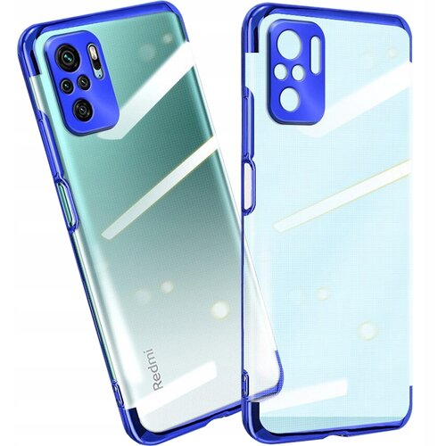 HURTEL CLEAR COLOR CASE ETUI OBUDOWA Z RAMKĄ DO XIAOMI REDMI NOTE 10 NIEBIESKI, (21911179) Cene