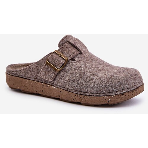 Kesi Men's slippers with buckle Inblu beige health slippers Cene
