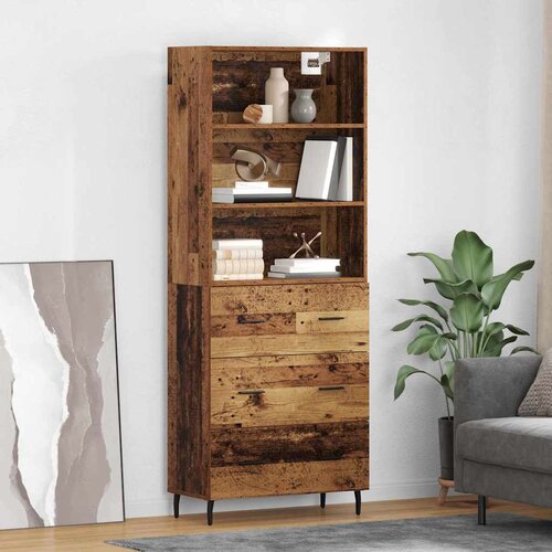  Highboard s ladicama 2 pcs Staro drvo Konstruirano drvo Cijene