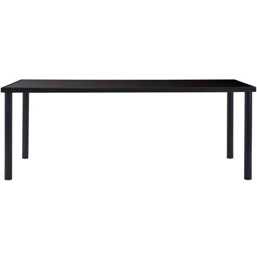 Maison Chic Jedilna miza - Kuhinjska miza - Jedilni stol črna 200x100x75 cm kaljeno steklo, (21715060) Slike