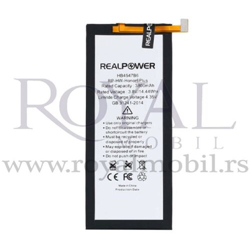 REAL POWER baterija  za huawei honor 6 plus / mate 7 lite (Hb4547b6ebc) 3800mAh Cene