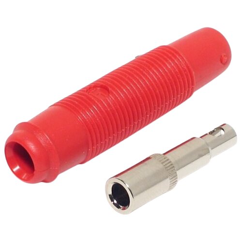 Banana konektor ženski 4mm crveni Slike