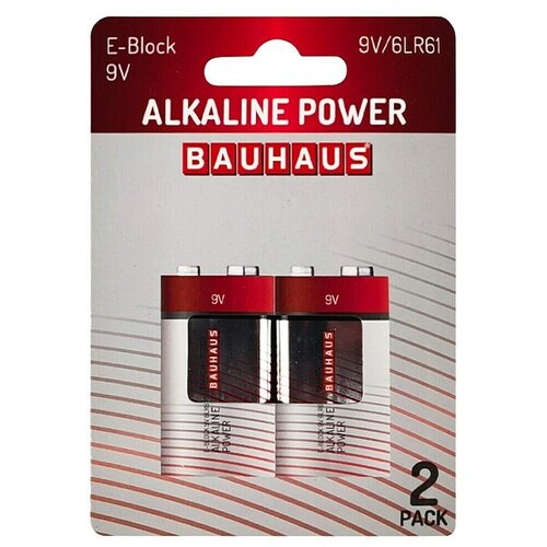 BAUHAUS Baterija Power E Block 6LR61 (9 V blok, Alkalijski (mangan), 9 V, 2 kos) Cene