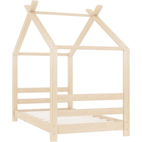 Maison Chic Otroška postelja - Otroški ležaj - Otroški posteljni okvir iz trdne borovine 70x140 cm, (21698323) Cene