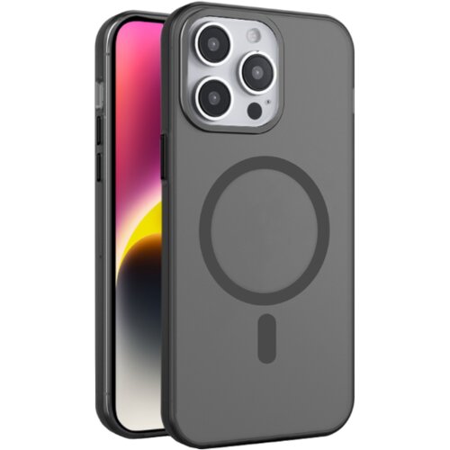 Chameleon Gumiran magnetni ovitek (TPU Magnetic Frost) za Apple iPhone 15 Pro Max, črn Cene
