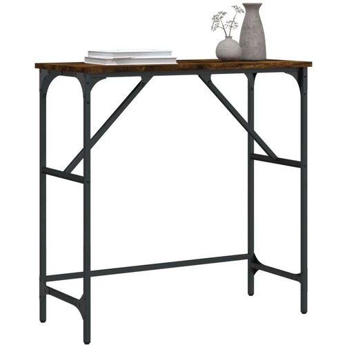  Konzolni stol boja hrasta 75 x 32 x 75 cm konstruirano drvo Slike