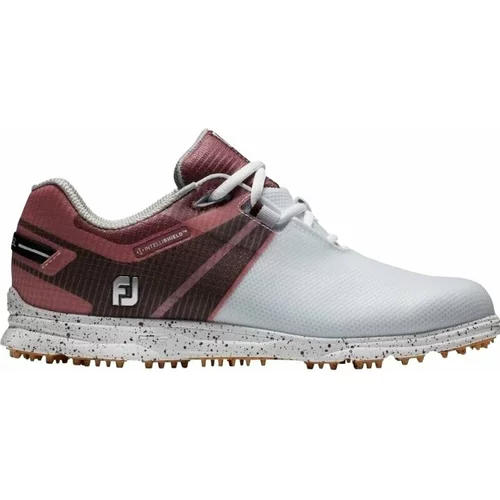Footjoy Pro SL Sport Womens Golf Shoes White/Black/Burgundy 37