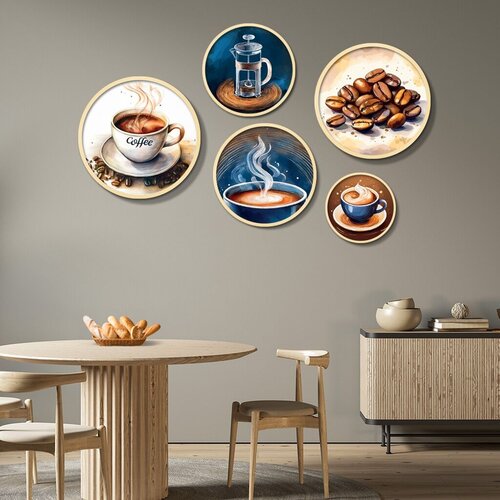 Wallity dekorativna slika Yats-11, 43,5x43,5cm, 5 delova Slike