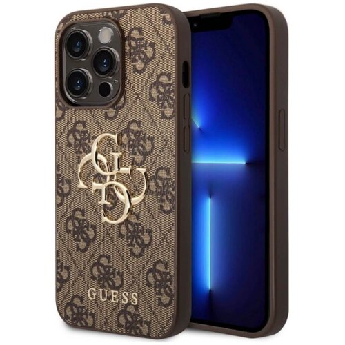 Guess GUHCP15X4GMGBR silikonski ovitek za iphone 15 pro max - rjav z zlatim logom Cene