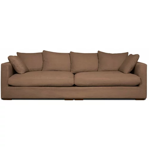 Scandic Svjetlo smeđa sofa od samta 266 cm Comfy –