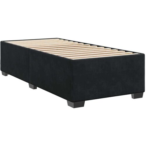 VidaXL Box spring krevet s madracem crni 80 x 200 cm bar&amp;scaron;unasti Slike