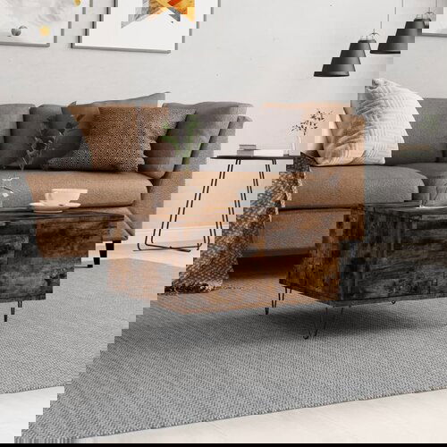 vidaXL Stolić za kavu boja hrasta 55 x 55 x 36 5 cm konstruirano drvo Cijene