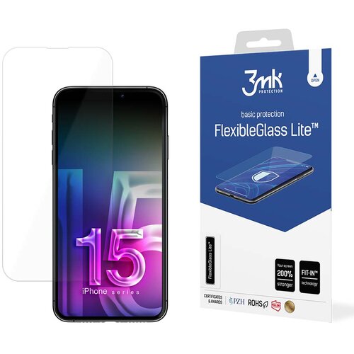 3mk FLEXIBLEGLASS SOLID KALJENO STEKLO ZA APPLE IPHONE 15 PRO, (21966059) Slike