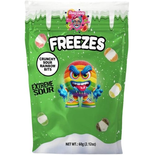 Chaos Candy Chaos Freezes, gumena bombona, Rainbow, 60g Slike