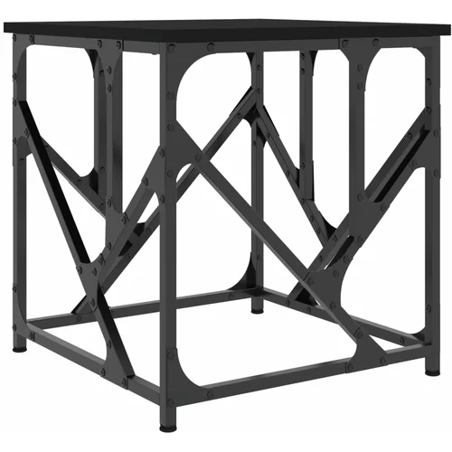 vidaXL Klubska mizica črna 45x45x47,5 cm inženirski les, (20908417)