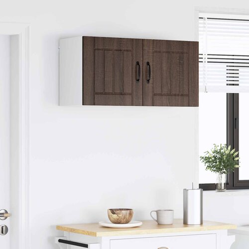  Ormar za Zid Lucca Smeđi hrast 80 x 31 x 40 cm Slike