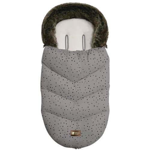 Kikka Boo Zimska navlaka za kolica Luxury Fur Dots Grey Cene