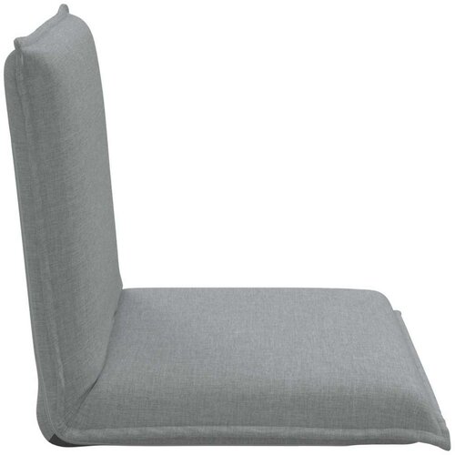  Podna stolica Svijetlo siva 54 x 64 x 59 cm tkanina Slike