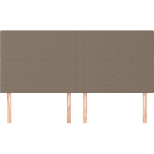  Uzglavlje boje taupe 160x5x118/128 cm tkanina Slike