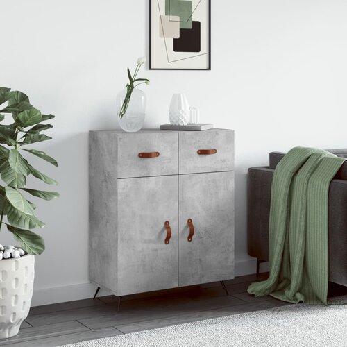 The Living Store Komoda betonsko siva 69,5x34x90 cm inženirski les - Komoda, (21663671) Slike