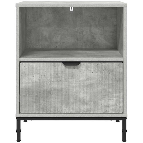  Noćni ormar 2 pcs Beton siva 49 x 36 x 61 cm Konstruirano drvo Slike