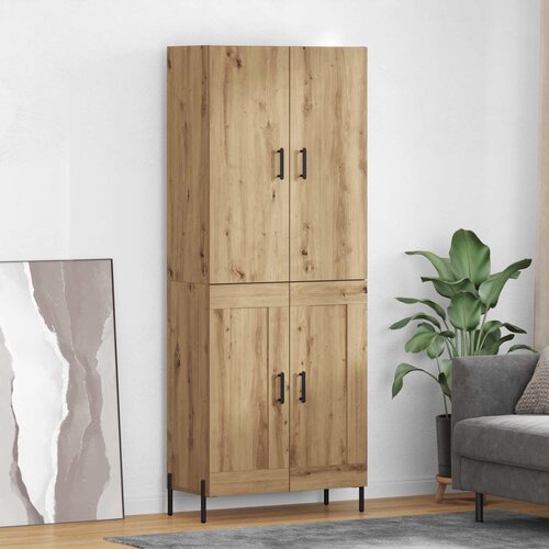 vidaXL Highboard Umjetnički hrast 69,5 x 34 x 180 cm Konstruirano drvo Cijene