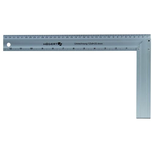 Hogert vinkla lenjir aluminijiumski 450*190 mm Slike