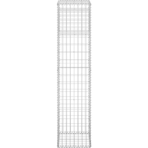 VidaXL gabionske stupne ko&amp;scaron;are 2 kom 40 x 40 x 180 cm željezne Slike