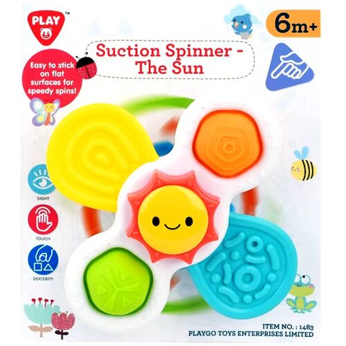 Play Go Rotirajuća sunčeka bebi igračka s vakuumskim ča&amp;scaron;icama Slike