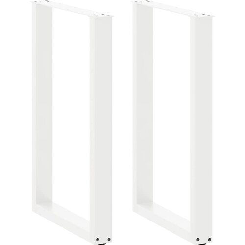  Noge za barski stol U-oblika 2 kom Bijele 60 x (90-91) cm Čelik Cene