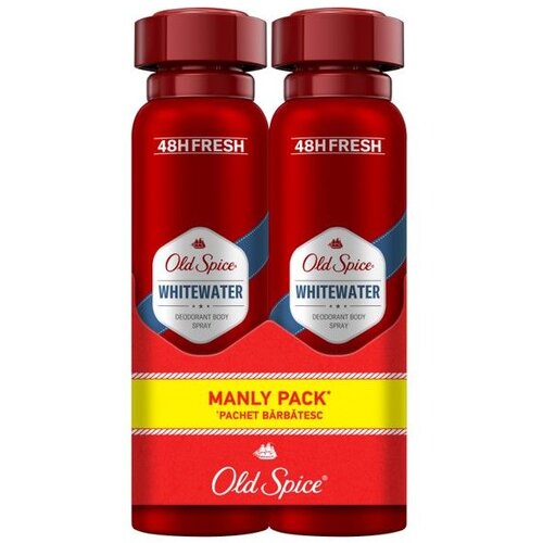 Old Spice whitewater muški dezodorans u spreju 2x150ml Cene
