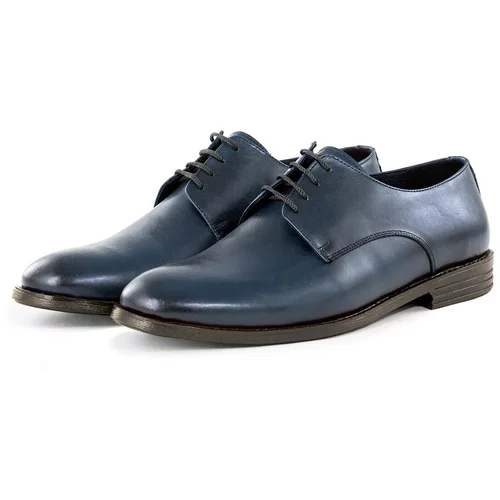 Ducavelli Pierro Genuine Leather Men's Classic Shoes, Derby Classic Shoes, Lace-Up Classic Shoes.