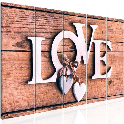  Slika - Wooden Letters (5 Parts) Narrow 200x80 Slike