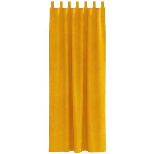  Zastore za zatamnjenje s petljama 2 komada Boja senfa Bar&amp;scaron;un Slike