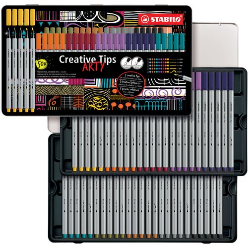 Stabilo Creative Tips ARTY URBAN, kovinsko ohišje iz 50-ih, (21655509) Cene