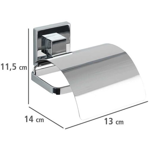 Wenko Plastičan samoljepljiv set pribora za kupaonicu u sjajno srebrnoj boji Quadro &amp;ndash; Slike