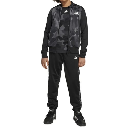 Adidas Trenerka za dečake J Camo T Ts 3S, Crna Cene