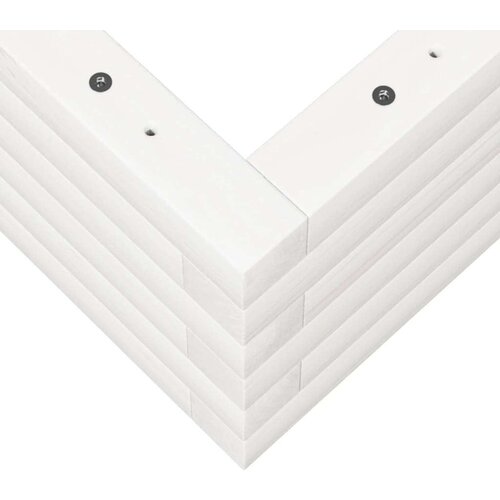  Vrtna sadilica bijela 110x60x23 cm od masivne borovine Slike