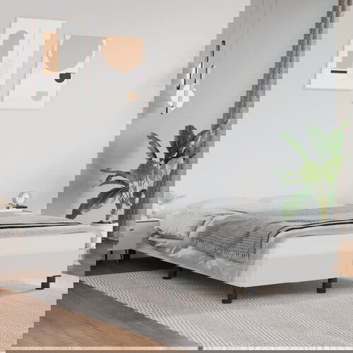 VidaXL Okvir za krevet bijela 120x200 cm od umjetne kože Slike