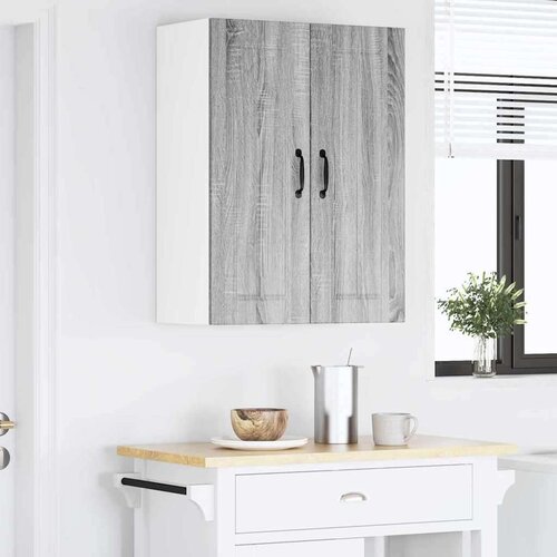 VidaXL zidni kuhinjski ormarić zidne 2 pcs siva sonoma 30 x 31 x 80 cm Slike