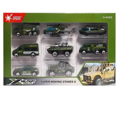 Magic Toys X-Military 8-delni set vojaških avtomobilčkov Cene