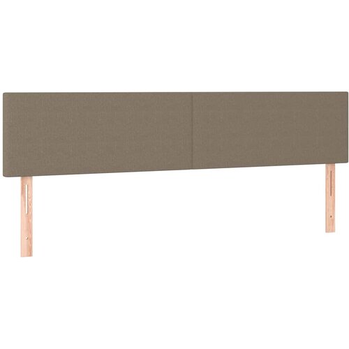 Krevet s oprugama i madracem smeđesivi 180x200 cm tkanina Slike
