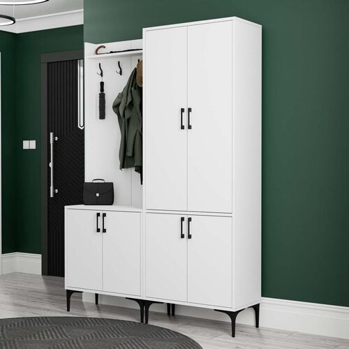 Hanah home čiviluk set 5000-5030 white hall stand Slike