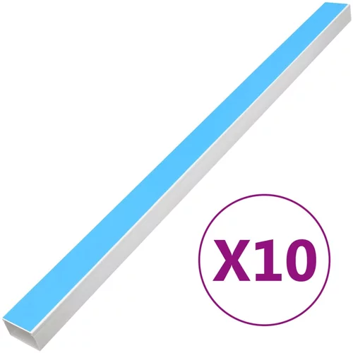 vidaXL Kabelska cev samolepilna 60x40 mm 10 m PVC