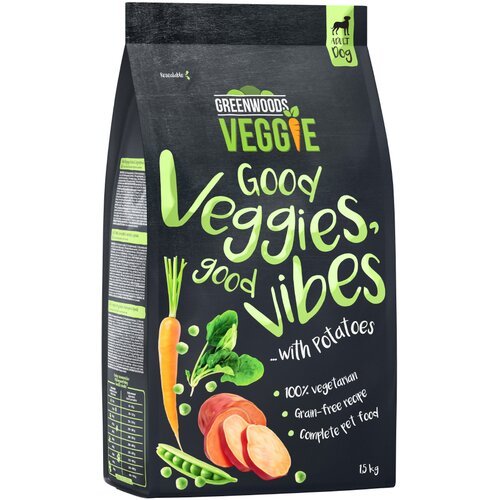 Greenwoods Veggie (sladki) krompir z grahom, korenčkom in &amp;scaron;pinačo 1,5 kg Slike