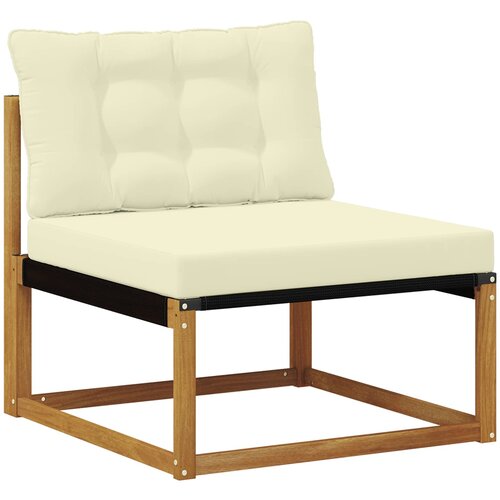  Set vanjskih sofa 4 kom. Prirodna i krem Smeđa 249 x 164,5 x 73 cm Slike