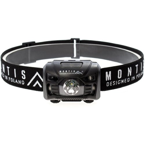 MONTIS Akumulatorowa latarka nagłowna z sensorem MT001 Black Headband flashlight LED Slike